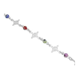 Pulsera Plata 925 Nudo de Bruja Ojo Turco Protección Ajustable - Imagen 3