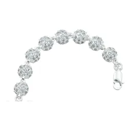 Pulsera Plata 925 Oso Corazón con Zirconia Verde 18.5 cm - Imagen 3