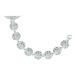 Pulsera Plata 925 Oso Corazón con Zirconia Verde 18.5 cm - Imagen 4