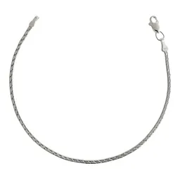 Pulsera Plata .925 Planchada Diamantada 17.5cm - Imagen 1
