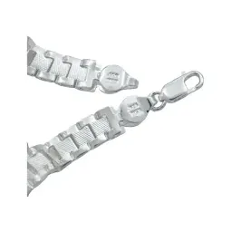 Pulsera Plata 925 Rolo Hombre Dije Santa Muerte Zirconias Fucsia - Imagen 5