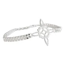 Pulsera Plata 925 Rolo Nudo Bruja con Zirconias Multicolor - Imagen 1