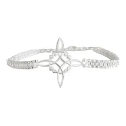 Pulsera Plata 925 Rolo Nudo Bruja con Zirconias Multicolor - Imagen 2