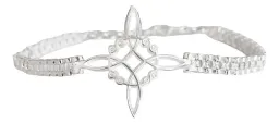 Pulsera Plata 925 Rolo Nudo Bruja con Zirconias Multicolor - Imagen 2