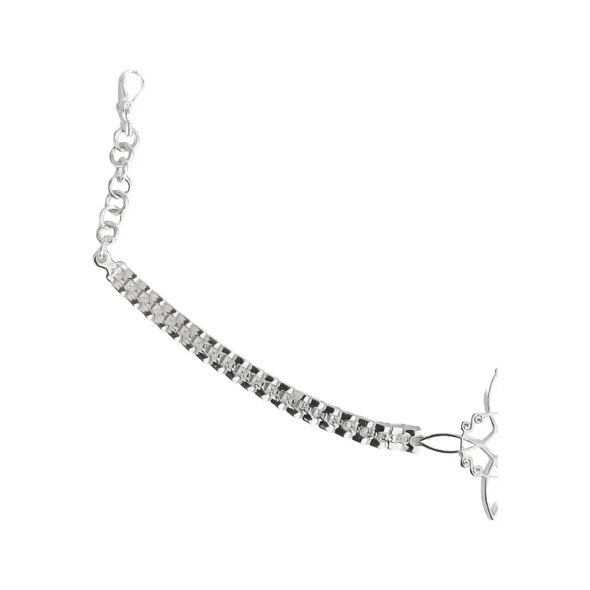 Pulsera Plata 925 Rolo Nudo Bruja con Zirconias Multicolor - Imagen 6