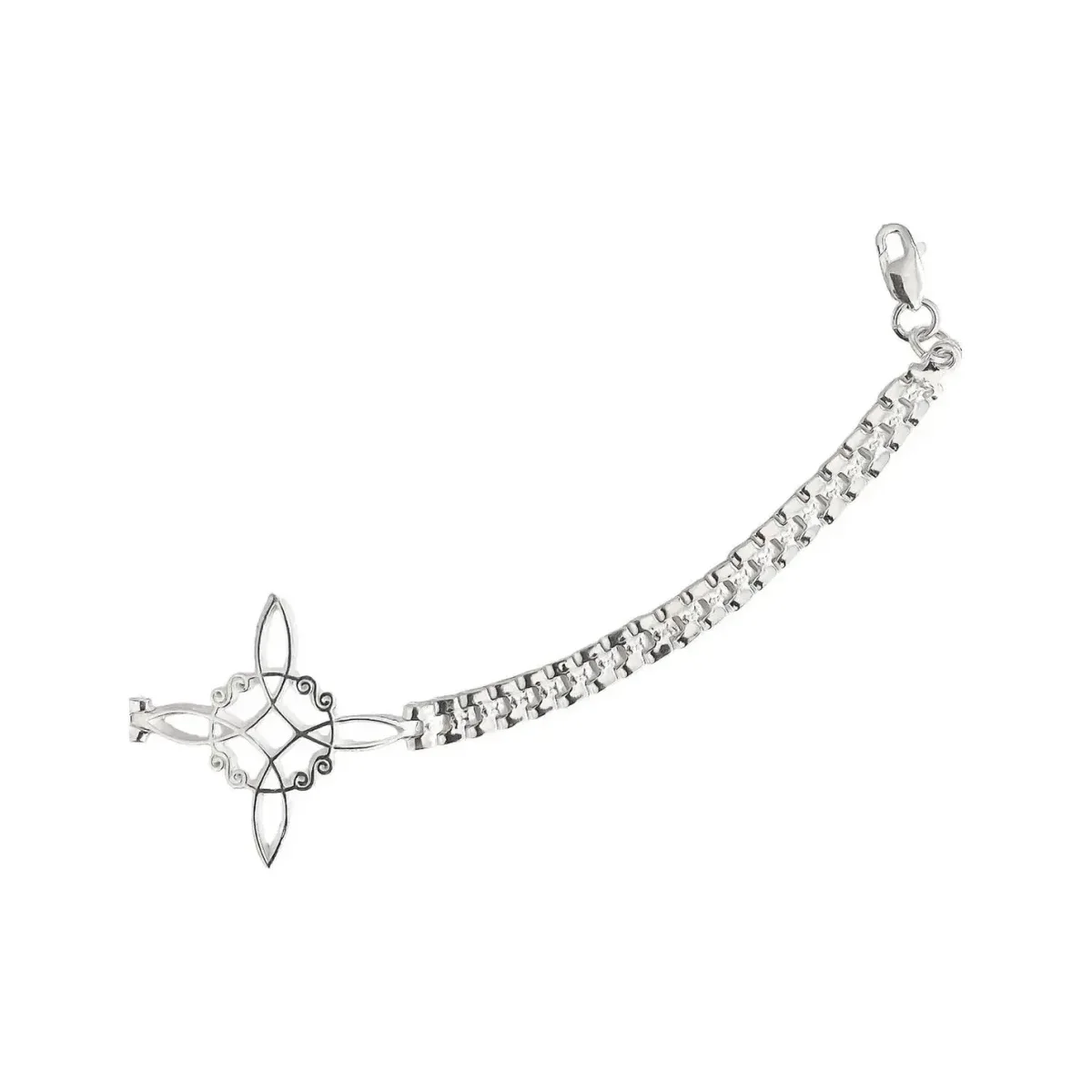 Pulsera Plata 925 Rolo Nudo Bruja con Zirconias Multicolor - Imagen 7