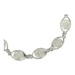 Pulsera Plata 925 San Benito con Medallas Pequeñas 19.5cm - Imagen 2