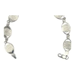 Pulsera Plata 925 San Benito con Medallas Pequeñas 19.5cm - Imagen 3