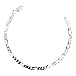 Pulsera Plata 925 Tejido Figaro 3x1 para Hombre - Imagen 1