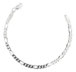 Pulsera Plata 925 Tejido Figaro 3x1 para Hombre - Imagen 1