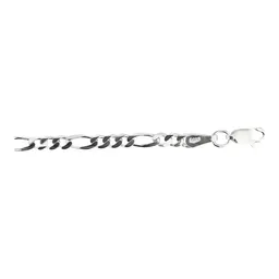 Pulsera Plata 925 Tejido Figaro 3x1 para Hombre - Imagen 4