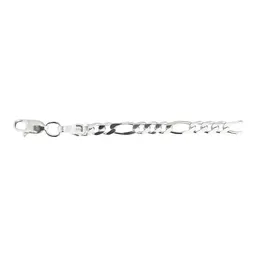 Pulsera Plata 925 Tejido Figaro 3x1 para Hombre - Imagen 5