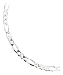 Pulsera Plata 925 Tejido Fígaro 3x1 para Hombre - Imagen 2