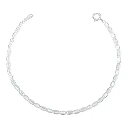 Pulsera Plata 925 Tejido Marinera Diamantada para Mujer - Imagen 1