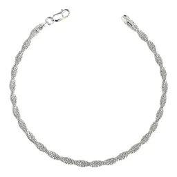 Pulsera Plata 925 Tejido Torzal Espuma Mar Italiana para Mujer - Imagen 1
