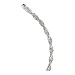 Pulsera Plata 925 Tejido Torzal Espuma Mar Italiana para Mujer - Imagen 4