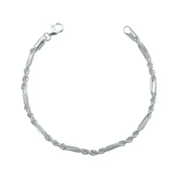 Pulsera Plata 925 Torsal Figaro para Hombre - Imagen 1