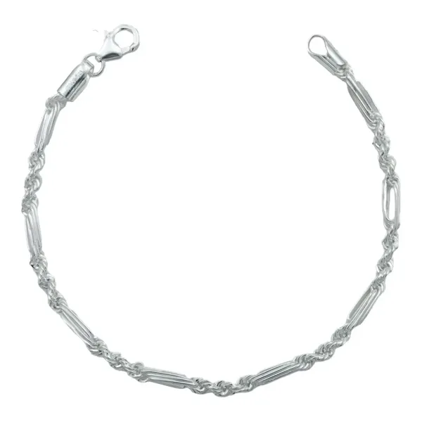 Pulsera Plata 925 Torsal Figaro para Hombre - Imagen 1