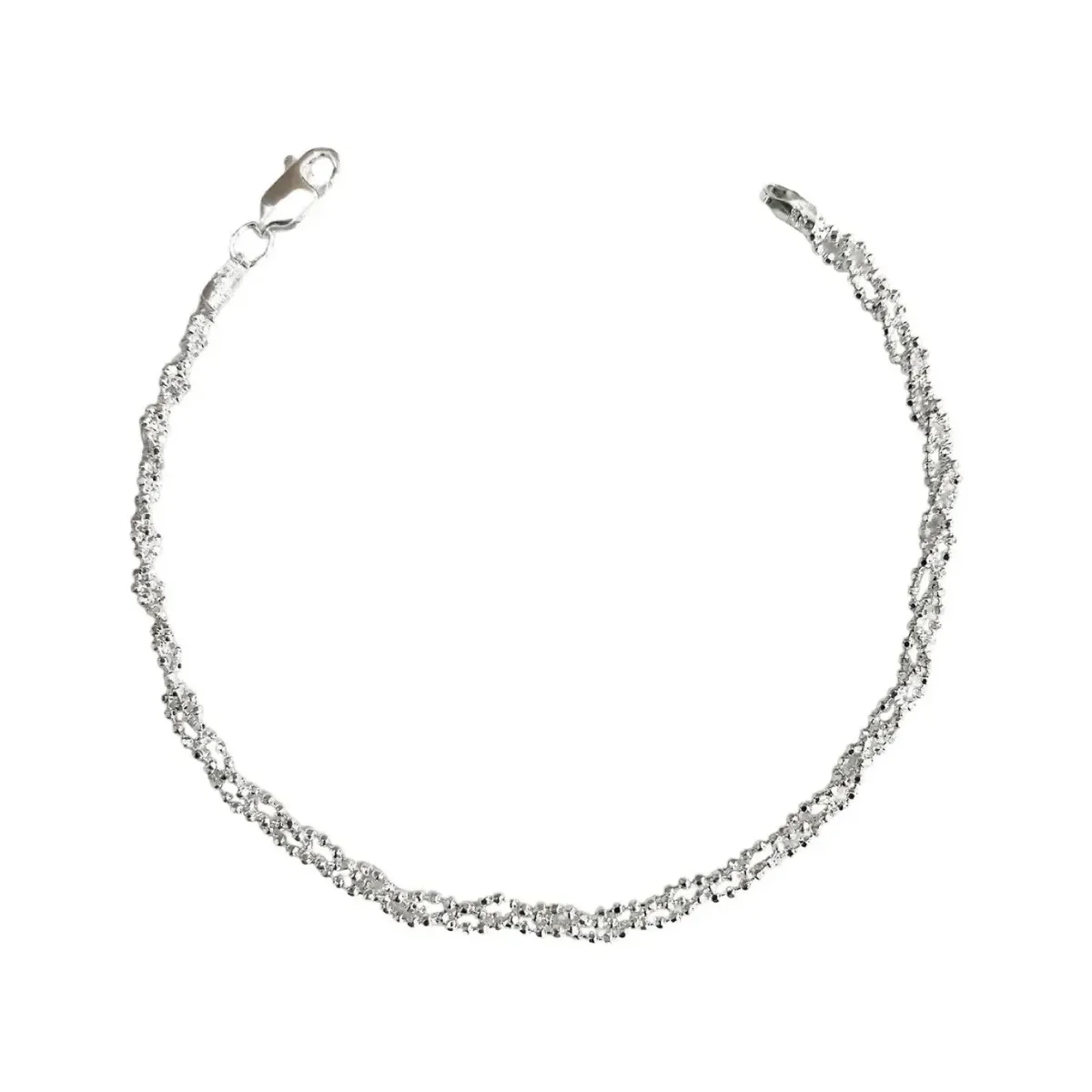 Pulsera plata 925 mujer, diseño torzal con bolitas. Joya contemporánea minimalista atemporal hecha a mano en México, ideal re