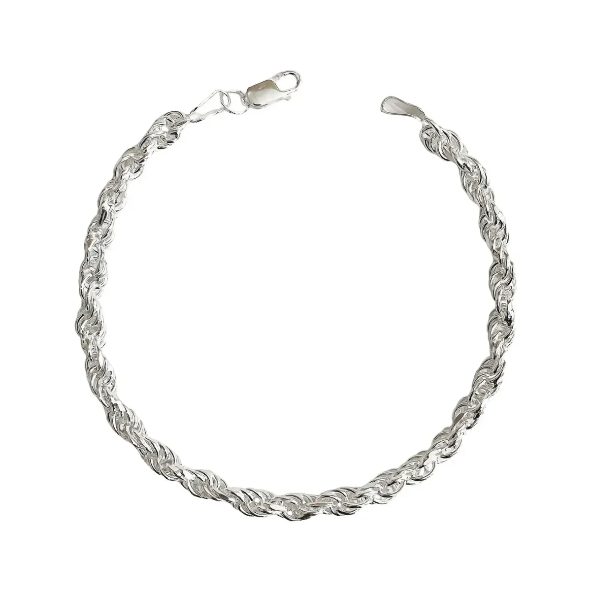 Pulsera de cadena plata 925 torzal gruesa para hombre, un accesorio de ley 925 con diseño atemporal y eslabones robustos en p