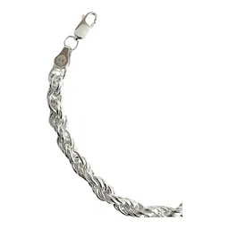 Pulsera Plata 925 Torzal Gruesa Caballero - Imagen 4