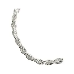 Pulsera Plata .925 Torzal Gruesa para Hombre 23cm Estilo Moderno - Imagen 2