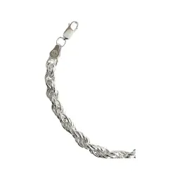 Pulsera Plata .925 Torzal Gruesa para Hombre 23cm Estilo Moderno - Imagen 4