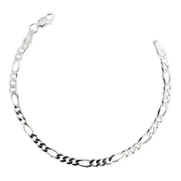 Pulsera Plata Ley 925 Eslabones Figaro 3x1 para Hombre - Imagen 1