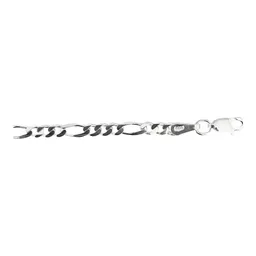 Pulsera Plata Ley 925 Eslabones Figaro 3x1 para Hombre - Imagen 4