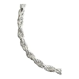 Pulsera Plata Ley 925 Torzal Gruesa para Hombre 21.5cm - Imagen 3