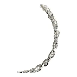 Pulsera Plata Ley 925 Torzal Gruesa para Hombre 21.5cm - Imagen 5