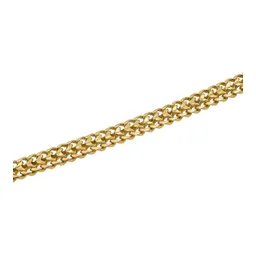 Pulsera de Oro 10k Tejido Petatillo 18 cm 7 mm Broche A Presión - Imagen 3