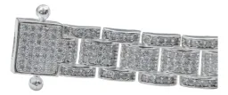Pulsera Rolo con Zirconias Plata .925 19cm - Imagen 3