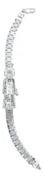 Pulsera Rolo Santa Muerte Negra Plata .925 con Zirconias - Imagen 4