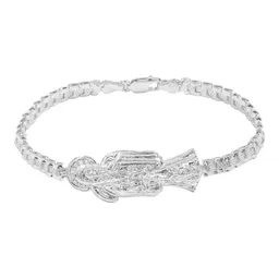 Pulsera Rolo Santa Muerte Plata .925 20cm - Imagen 1