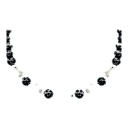 Pulsera Plata 925 San Benito Bolitas Cordón Negro Ajustable Unisex - Imagen 6