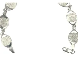Pulsera Plata 925 San Benito con Medallas Pequeñas 19.5cm - Imagen 3