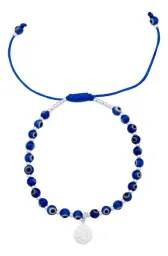 Pulsera San Benito Ojo Turco Ajustable Plata .925 Modelo 1423 - Imagen 3