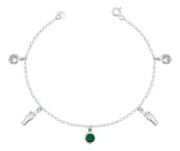 Pulsera San Judas Tadeo Plata 925 con Zirconias - Imagen 1