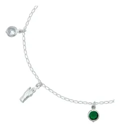 Pulsera San Judas Tadeo Plata 925 con Zirconias - Imagen 2