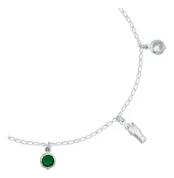 Pulsera San Judas Tadeo Plata 925 con Zirconias - Imagen 3