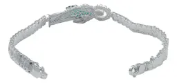Pulsera San Judas Tadeo Rolo con Zirconias Plata .925 17.5cm - Imagen 4