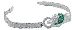 Pulsera San Judas Tadeo Rolo con Zirconias Plata .925 20cm - Imagen 3