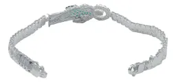 Pulsera San Judas Tadeo Rolo con Zirconias Plata .925 20cm - Imagen 4