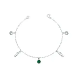 Pulsera San Judas Tadeo Plata 925 con Zirconias - Imagen 1