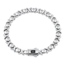 Pulsera Tejido Espiga de Plata .925 de 19 cm y 7 mm Broche a Presión - Imagen 1