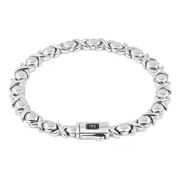 Pulsera Tejido Espiga de Plata .925 de 19 cm y 7 mm Broche a Presión - Imagen 2