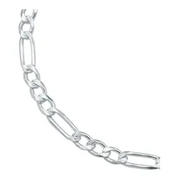 Pulsera Esclava Plata .925 Tejido Figaro 3x1 Diamantada para Hombre - Imagen 2