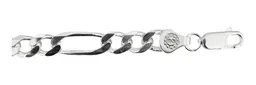 Pulsera Esclava Plata 925 Tejido Figaro 3x1 para Hombre - Imagen 3