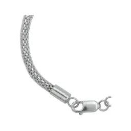 Pulsera Plata 925 Tejido Malla para Hombre 18.5cm - Imagen 2